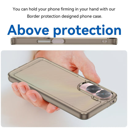 For Honor 90 Lite Candy Series TPU Phone Case(Transparent Grey) - Honor Cases by PMC Jewellery | Online Shopping South Africa | PMC Jewellery