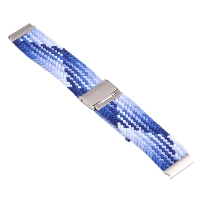 18mm Nylon Braided Metal Buckle Watch Band(Z Blue) - Watch Bands by PMC Jewellery | Online Shopping South Africa | PMC Jewellery