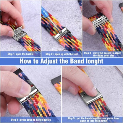 18mm Nylon Braided Metal Buckle Watch Band(Z Blue) - Watch Bands by PMC Jewellery | Online Shopping South Africa | PMC Jewellery