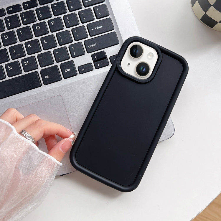 For iPhone 14 Plus Shockproof Frame Frosted TPU Phone Case(Black) - free shipping - PMC TechLife - Order now!