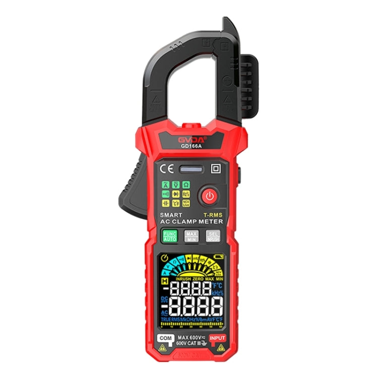 GVDA GD166A Digital Clamp Type Multifunction Intelligent Anti-burn Multimeter - Digital Multimeter by GVDA | Online Shopping South Africa | PMC TechLife | Buy Now Pay Later Mobicred