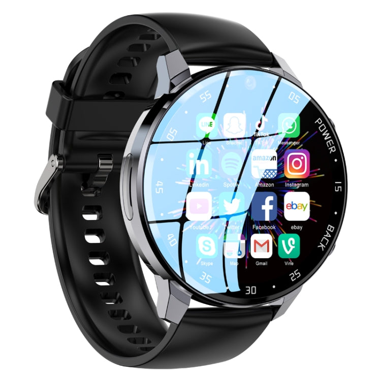 A3 1.43 inch IP67 Waterproof 4G Android 8.1 Smart Watch Support Face Recognition / GPS, Specification:4G+64G(Black) - Android Watch by PMC TechLife | Online Shopping South Africa | PMC TechLife