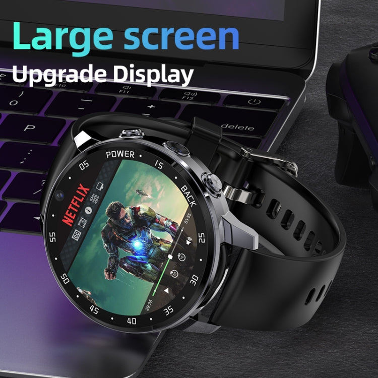 A3 1.43 inch IP67 Waterproof 4G Android 8.1 Smart Watch Support Face Recognition / GPS, Specification:4G+64G(Black) - Android Watch by PMC TechLife | Online Shopping South Africa | PMC TechLife