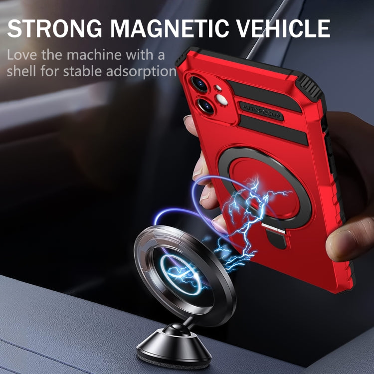 For iPhone 11 MagSafe Magnetic Holder Phone Case(Red) - free shipping - PMC TechLife - Order now!