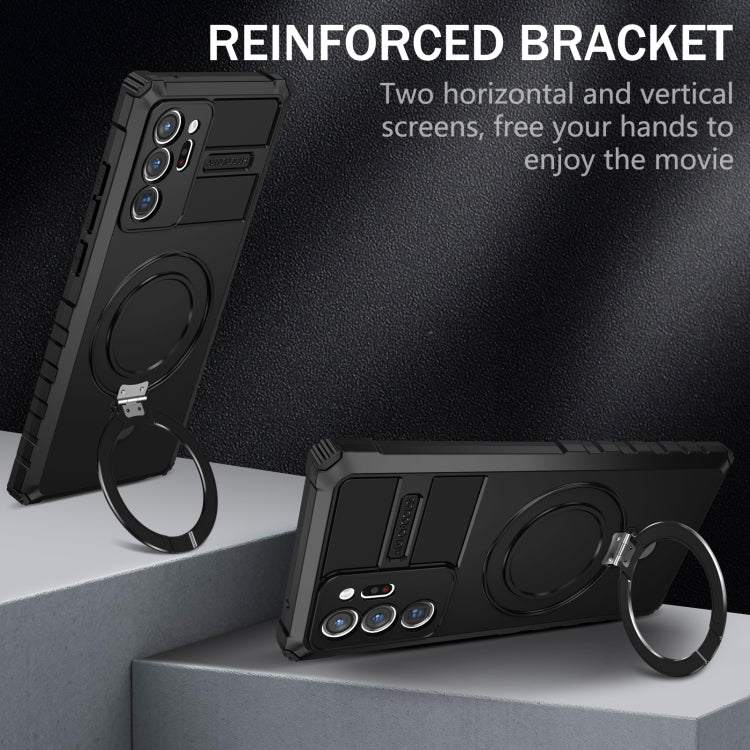 For Samsung Galaxy Note20 Ultra MagSafe Magnetic Holder Phone Case(Black) - free shipping - PMC TechLife - Order now!