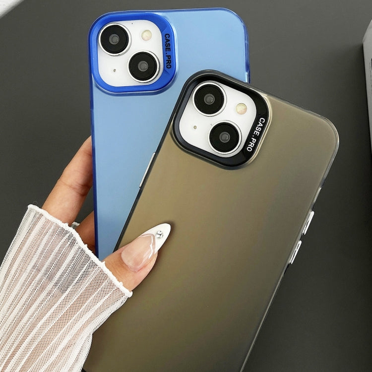 For iPhone 14 Plus Semi Transparent Frosted PC Phone Case(Blue) - free shipping - PMC TechLife - Order now!