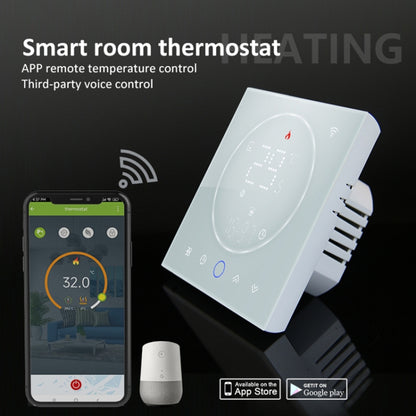 BHT-008GCLW 95-240V AC 5A Smart Home Boiler Heating LED Thermostat With WiFi(Black) - Thermostat & Thermometer by PMC Jewellery | Online Shopping South Africa | PMC Jewellery