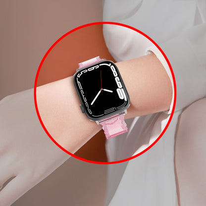 For Apple Watch 4 44mm Diamond Texture Lace Clear TPU Watch Band(Transparent) - Watch Bands by PMC Jewellery | Online Shopping South Africa | PMC Jewellery