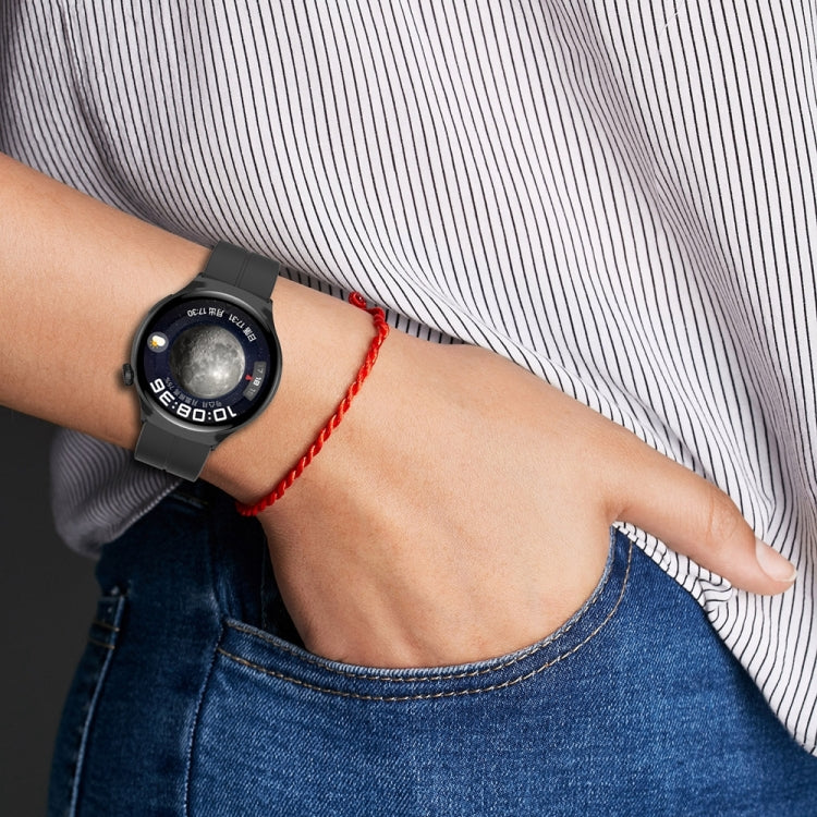 For Huawei Watch 4 / Watch 4 Pro Folding Buckle Silicone Watch Band(White) - Watch Bands by PMC TechLife | Online Shopping South Africa | PMC TechLife