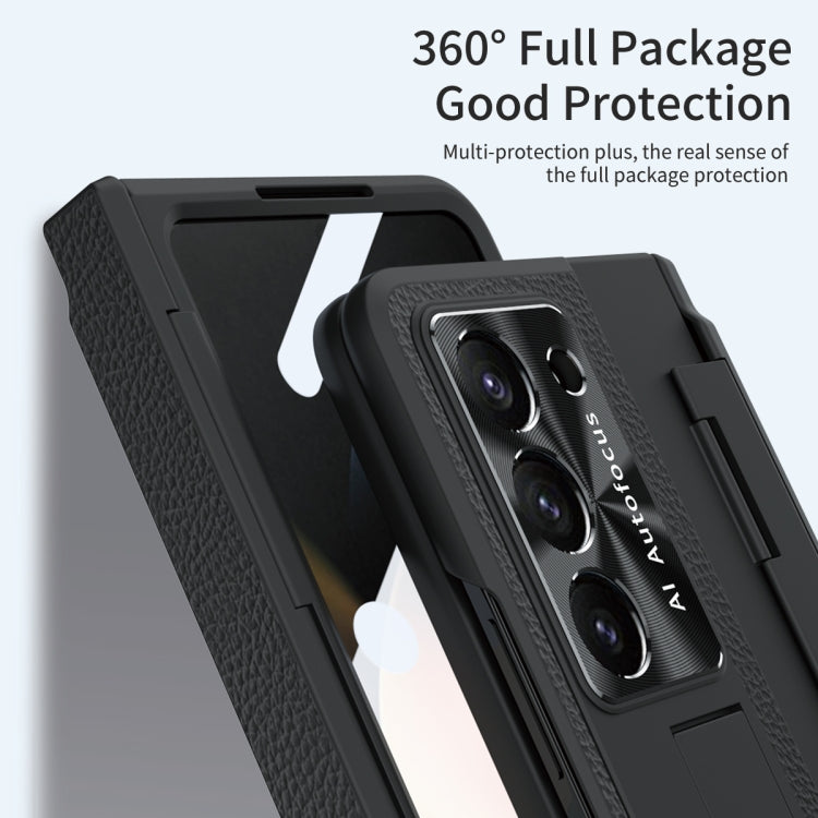 For Samsung Galaxy Z Fold5 5G Integrated Full Coverage Pen Slot Folding Phone Case with Stylus(Black) - free shipping - PMC TechLife - Order now!