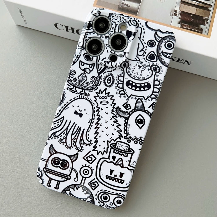 For iPhone 14 Pro Painted Pattern Precise Hole PC Phone Case(Bottle Monster) - iPhone 14 Pro Cases by PMC TechLife | Online Shopping South Africa | PMC TechLife