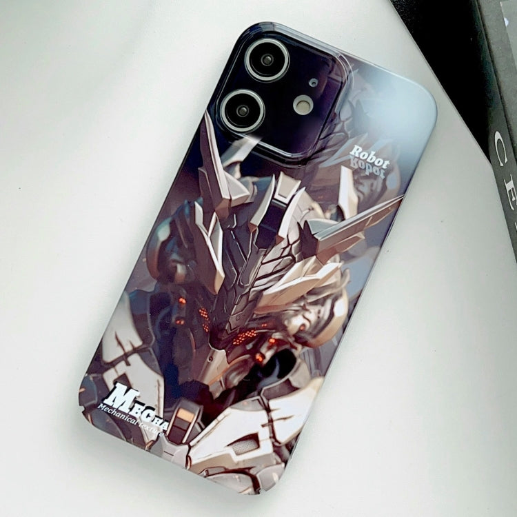 For iPhone 12 Painted Pattern Precise Hole PC Phone Case(Golden Robot) - free shipping - PMC TechLife - Order now!