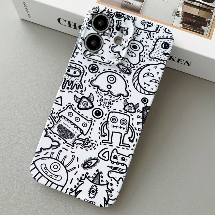For iPhone 11 Painted Pattern Precise Hole PC Phone Case(Block Monster) - iPhone 11 Cases by PMC TechLife | Online Shopping South Africa | PMC TechLife
