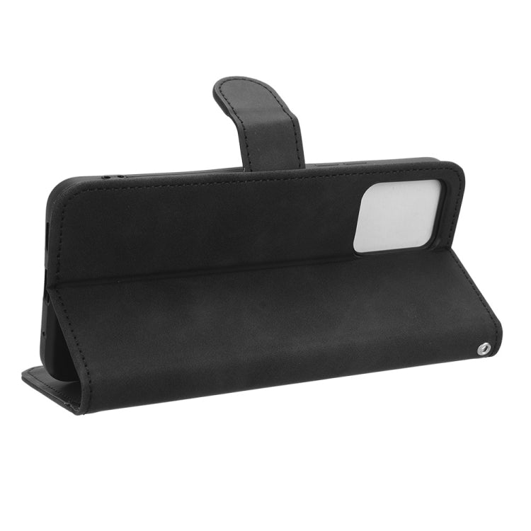 For UMIDIGI C2 / C1 / C1 Max Skin Feel Magnetic Flip Leather Phone Case(Black) - More Brand by PMC TechLife | Online Shopping South Africa | PMC TechLife | Buy Now Pay Later Mobicred