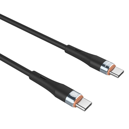 Nillkin 2.4A USB-C/Type-C to USB-C/Type-C Silicone Data Cable, Length: 1.2m(Black) - USB-C & Type-C Cable by NILLKIN | Online Shopping South Africa | PMC Jewellery
