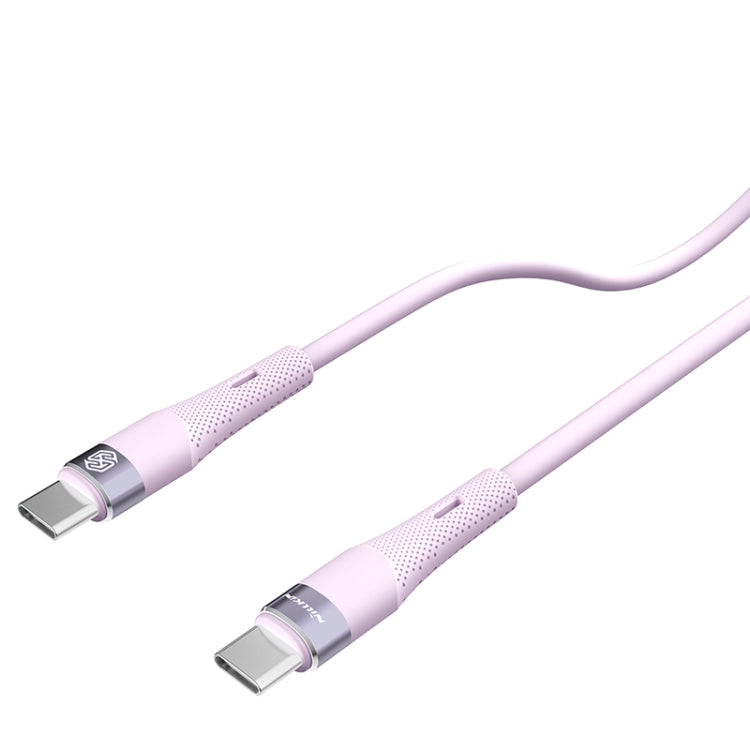 Nillkin 2.4A USB-C/Type-C to USB-C/Type-C Silicone Data Cable, Length: 1.2m(Purple) - USB-C & Type-C Cable by NILLKIN | Online Shopping South Africa | PMC Jewellery
