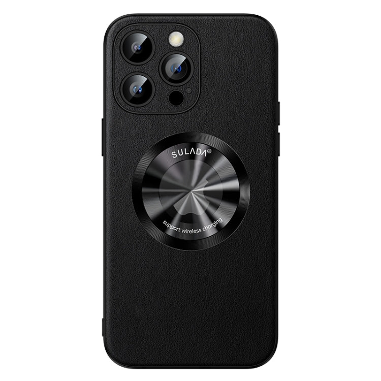 For iPhone 15 Pro SULADA Microfiber Leather MagSafe Magnetic Phone Case(Black) - iPhone 15 Pro Cases by SULADA | Online Shopping South Africa | PMC TechLife