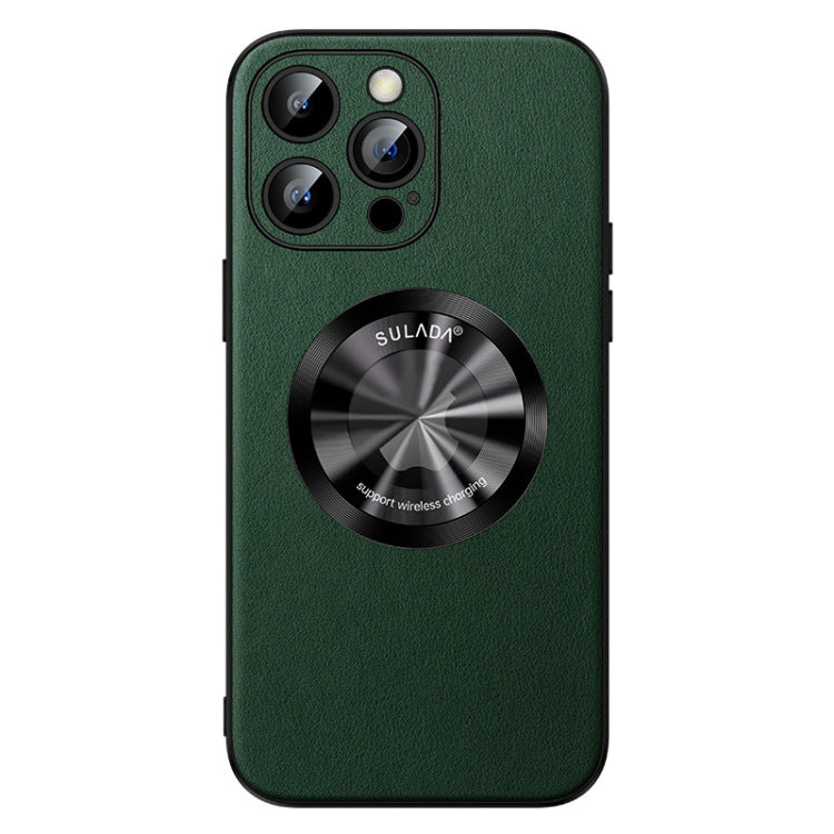 For iPhone 12 Pro SULADA Microfiber Leather MagSafe Magnetic Phone Case(Green) - iPhone 12 / 12 Pro Cases by SULADA | Online Shopping South Africa | PMC TechLife