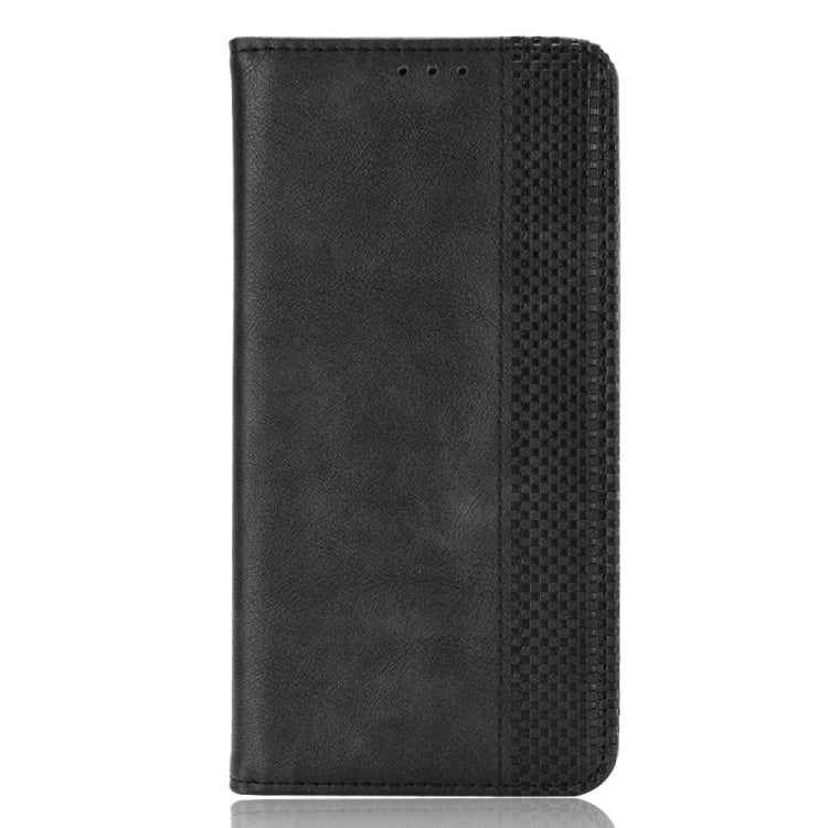 For Ulefone Note 16 Pro Magnetic Buckle Retro Texture Leather Phone Case(Black) - free shipping - PMC TechLife - Order now!
