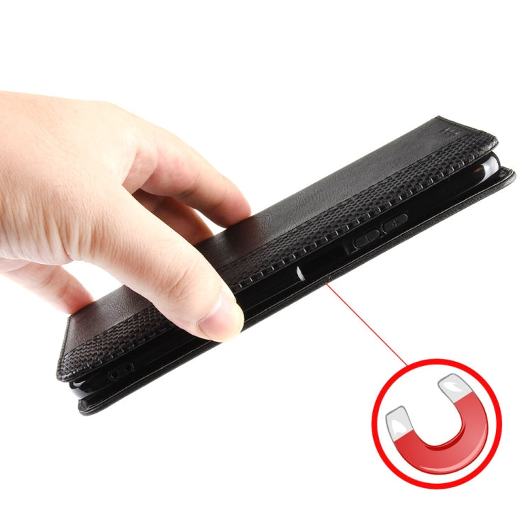 For Ulefone Note 16 Pro Magnetic Buckle Retro Texture Leather Phone Case(Black) - free shipping - PMC TechLife - Order now!
