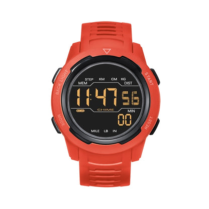 SPOVAN P100 LED Luminous Pedometer Multifunctional Sports Electronic Watch(Red) - LED Digital Watches by SPOVAN | Online Shopping South Africa | PMC Jewellery