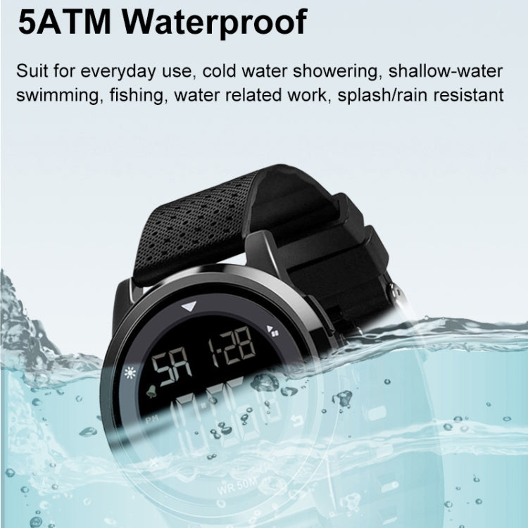 SPOVAN S100 Men Outdoor Multifunctional Waterproof Electronic Watch(White) - LED Digital Watches by SPOVAN | Online Shopping South Africa | PMC Jewellery