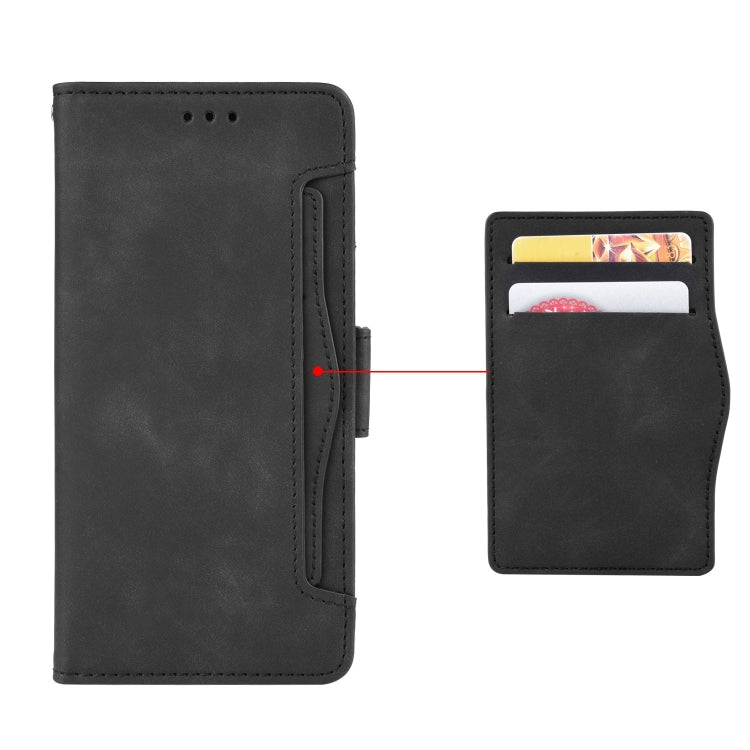 For Blackview Oscal C30 / C30 Pro Skin Feel Calf Texture Card Slots Leather Phone Case(Black) - More Brand by PMC Jewellery | Online Shopping South Africa | PMC Jewellery