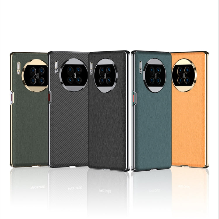 For Huawei Mate 30 Pro 5G GKK Electroplating Leather Surface Phone Case(Yellow) - Huawei Cases by GKK | Online Shopping South Africa | PMC TechLife | Buy Now Pay Later Mobicred