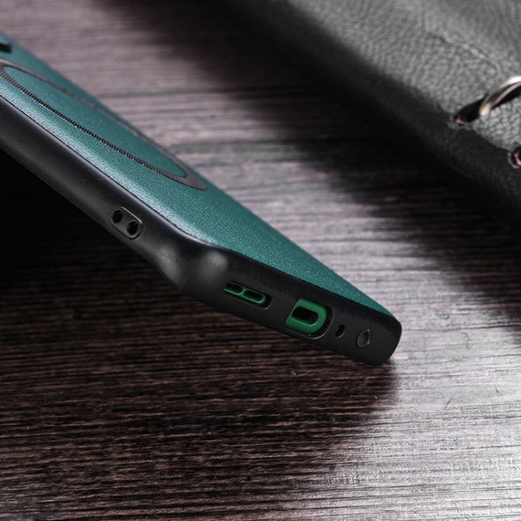 For Samsung Galaxy A35 MagSafe Magnetic PU Phone Case(Green) - Galaxy Phone Cases by PMC TechLife | Online Shopping South Africa | PMC TechLife