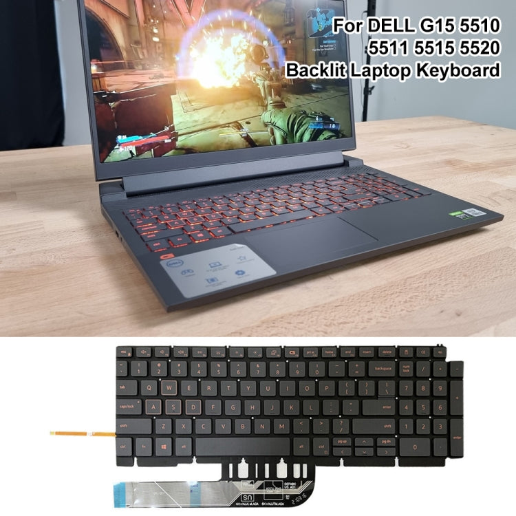 For Dell Latitude 7400 3400 5400 7410 5401 Spanish Version Backlight Laptop Keyboard(Black) - Dell Spare Parts by PMC TechLife | Online Shopping South Africa | PMC TechLife | Buy Now Pay Later Mobicred