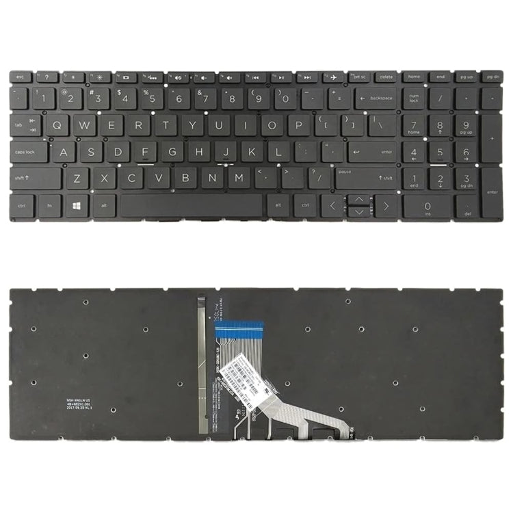 For HP 15-DA / 15-DB US Version Laptop Backlight Keyboard - HP Spare Parts by PMC Jewellery | Online Shopping South Africa | PMC Jewellery