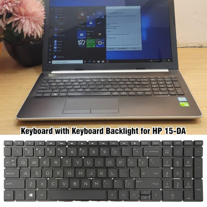 For HP 15-DA / 15-DB US Version Laptop Backlight Keyboard - HP Spare Parts by PMC Jewellery | Online Shopping South Africa | PMC Jewellery