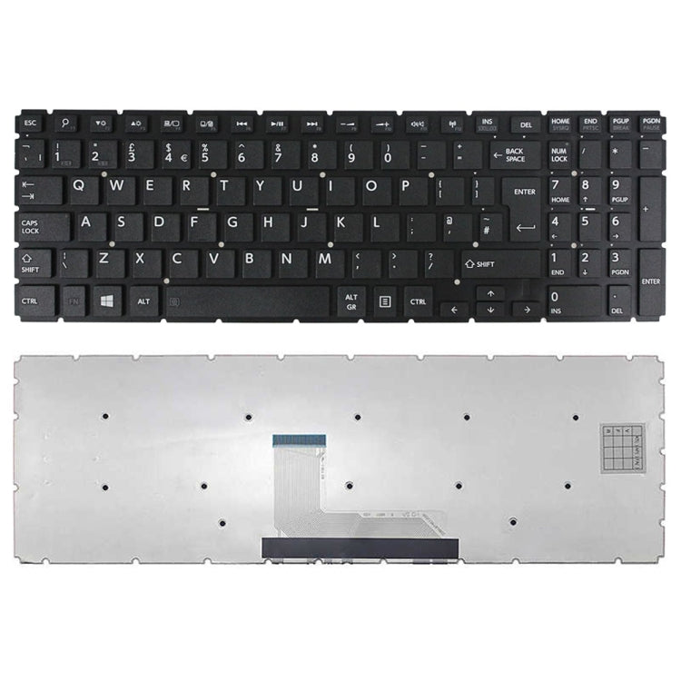 For TOSHIBA L50-BX UK Version Laptop Keyboard - Replacement Keyboards by PMC TechLife | Online Shopping South Africa | PMC TechLife