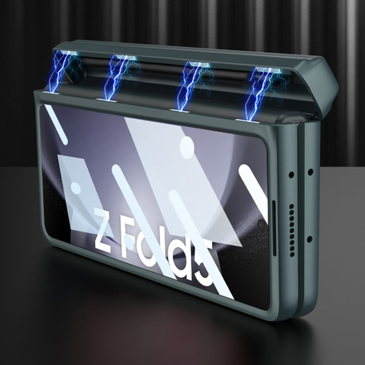 For Samsung Galaxy Z Fold5 GKK Magnetic Full Coverage Phone Flip Case with Pen Box(Grey) - Galaxy Z Fold5 Cases by GKK | Online Shopping South Africa | PMC TechLife | Buy Now Pay Later Mobicred