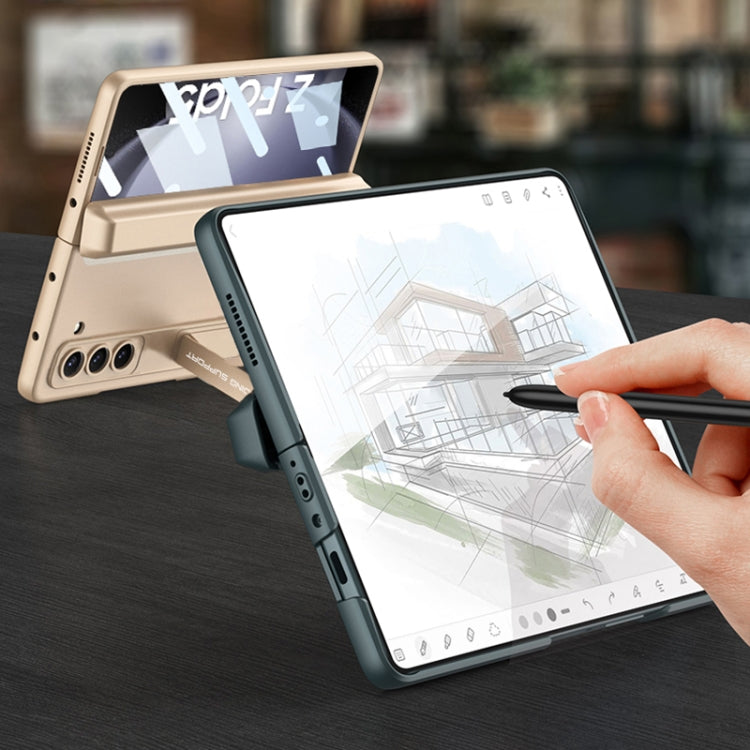For Samsung Galaxy Z Fold5 GKK Magnetic Full Coverage Phone Flip Case with Pen Box(Silver) - free shipping - PMC TechLife - Order now!