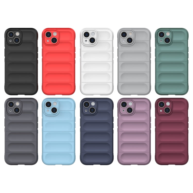 For iPhone 15 Magic Shield TPU + Flannel Phone Case(Dark Green) - free shipping - PMC TechLife - Order now!