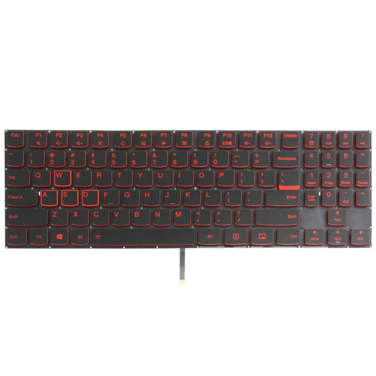 For Lenovo Y520 US Version Backlight Laptop Keyboard(Red Word) - Lenovo Spare Parts by PMC Jewellery | Online Shopping South Africa | PMC Jewellery