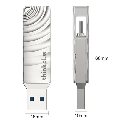 Lenovo Thinkplus MU232 USB 3.2 + USB-C / Type-C Dual Head Flash Drive, Memory:256GB - USB Flash Drives by Lenovo | Online Shopping South Africa | PMC Jewellery | Buy Now Pay Later Mobicred