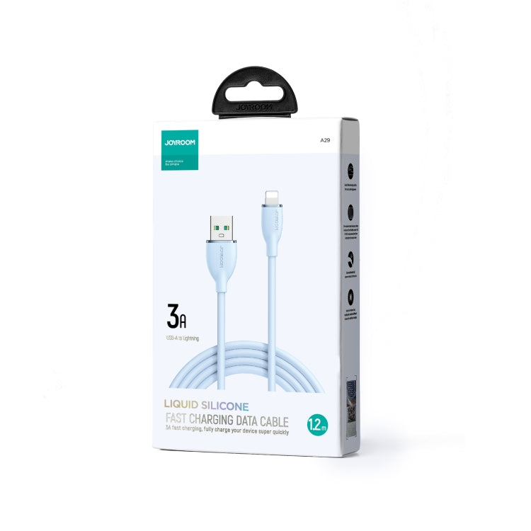 JOYROOM SA29-AC3 3A USB to USB-C/Type-C Liquid Silicone Fast Charging Data Cable, Length: 1.2m(Blue) - USB-C & Type-C Cable by JOYROOM | Online Shopping South Africa | PMC Jewellery