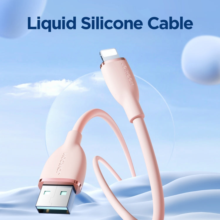 JOYROOM SA29-AL3 3A USB to 8 Pin Liquid Silicone Fast Charging Data Cable, Length: 1.2m(Pink) - Normal Style Cable by JOYROOM | Online Shopping South Africa | PMC TechLife