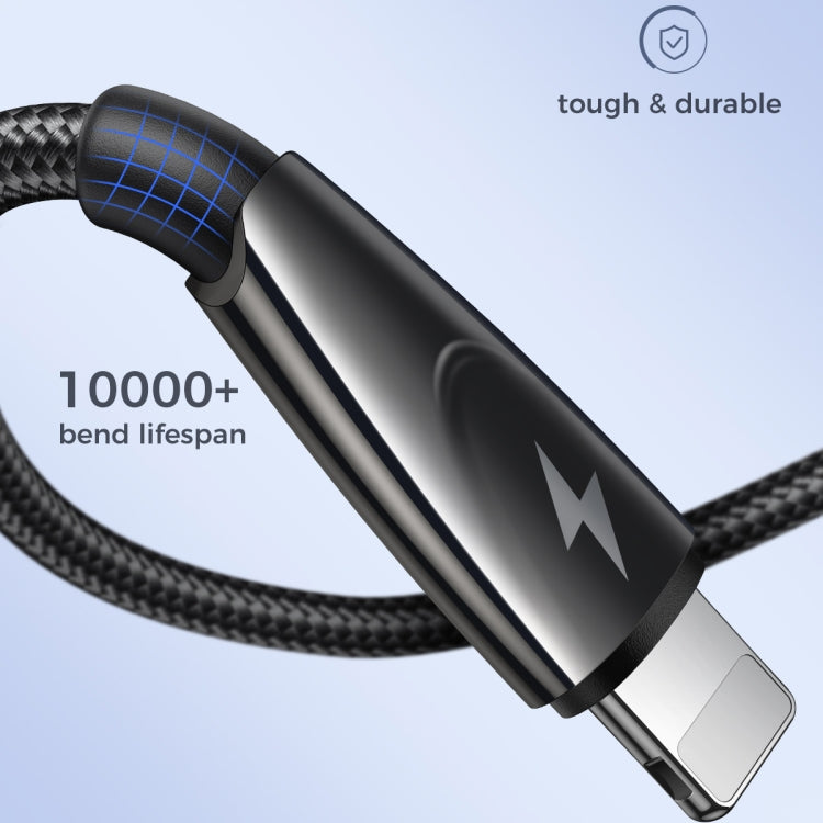 JOYROOM SA31-AL3 3A USB to 8 Pin Fast Charge Data Cable, Length: 1.2m(Black) - Normal Style Cable by JOYROOM | Online Shopping South Africa | PMC Jewellery