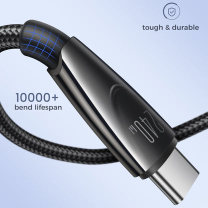 JOYROOM SA31-CC5 240W USB-C/Type-C to USB-C/Type-C Fast Charge Data Cable, Length: 1.2m(Black) - USB-C & Type-C Cable by JOYROOM | Online Shopping South Africa | PMC Jewellery