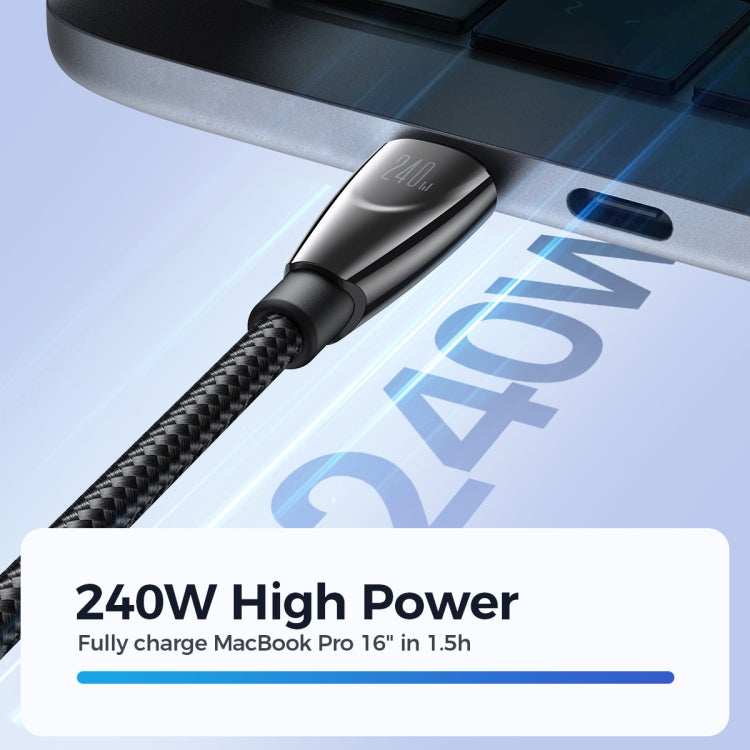 JOYROOM SA31-CC5 240W USB-C/Type-C to USB-C/Type-C Fast Charge Data Cable, Length: 1.2m(Black) - USB-C & Type-C Cable by JOYROOM | Online Shopping South Africa | PMC Jewellery