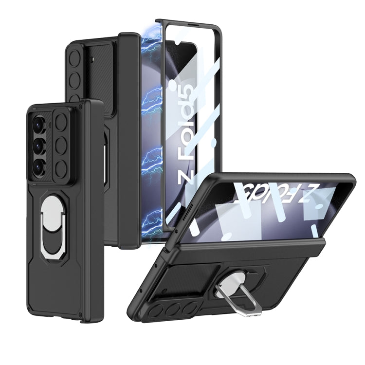 For Samsung Galaxy Z Fold5 GKK Integrated Folding Armored Shell PC Phone Case(Black) - Galaxy Z Fold5 Cases by GKK | Online Shopping South Africa | PMC Jewellery