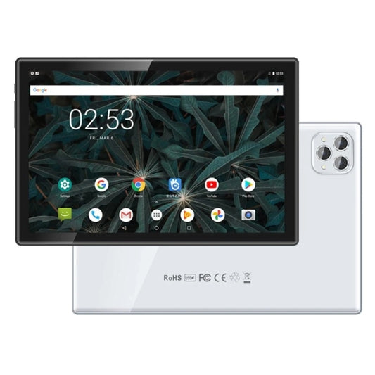 BDF P50 4G LTE Tablet PC 10.1 inch, 8GB+256GB, Android 12 MTK6762 Octa Core, Support Dual SIM, EU Plug(Silver) - BDF by BDF | Online Shopping South Africa | PMC Jewellery | Buy Now Pay Later Mobicred