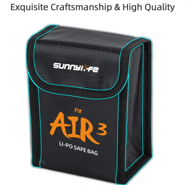 For DJI Air 3 Sunnylife Battery Explosion-proof Safe Bag Protective Li-Po Safe Bag For 3pcs Batteries - Backpacks & Bags by Sunnylife | Online Shopping South Africa | PMC Jewellery