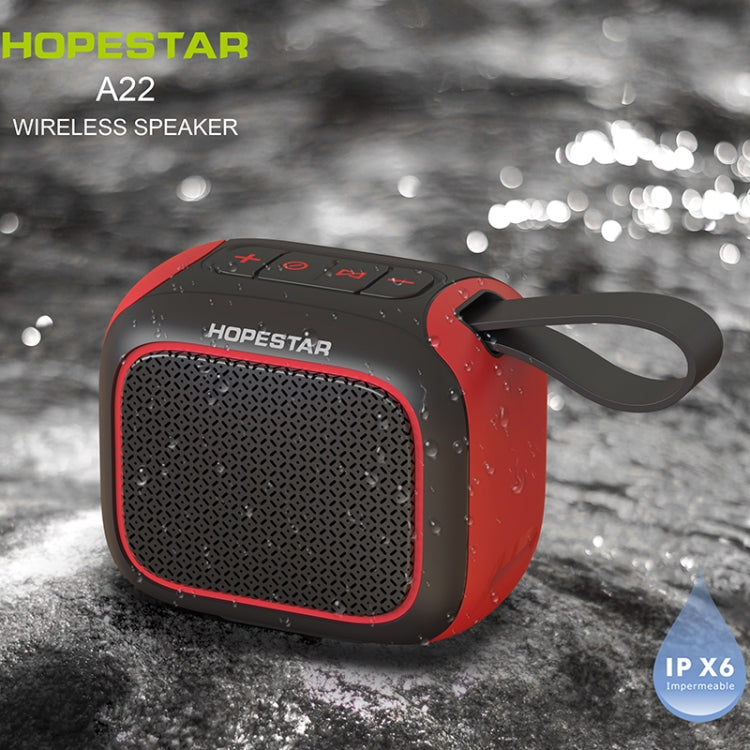 HOPESTAR A22 IPX6 Waterproof Portable Bluetooth Speaker Outdoor Subwoofer(Black Yellow) - Mini Speaker by HOPESTAR | Online Shopping South Africa | PMC Jewellery