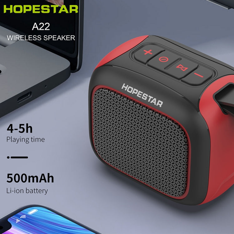 HOPESTAR A22 IPX6 Waterproof Portable Bluetooth Speaker Outdoor Subwoofer(Black Yellow) - Mini Speaker by HOPESTAR | Online Shopping South Africa | PMC Jewellery