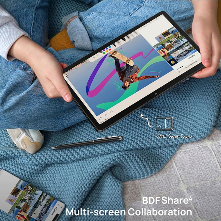BDF K107 3G Phone Call Tablet PC 10.1 inch, 2GB+32GB, Android 9.0 MTK6735 Quad Core, Support Dual SIM, EU Plug(White) - BDF by BDF | Online Shopping South Africa | PMC Jewellery