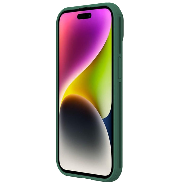 For iPhone 15 Plus NILLKIN CamShield Pro PC Phone Case(Green) - iPhone 15 Plus Cases by NILLKIN | Online Shopping South Africa | PMC Jewellery | Buy Now Pay Later Mobicred